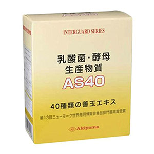 유산균 효모 생산물질AS40 60g(1.5gX40포) 분말타입 유통기간2027.03   상자 약간 손상