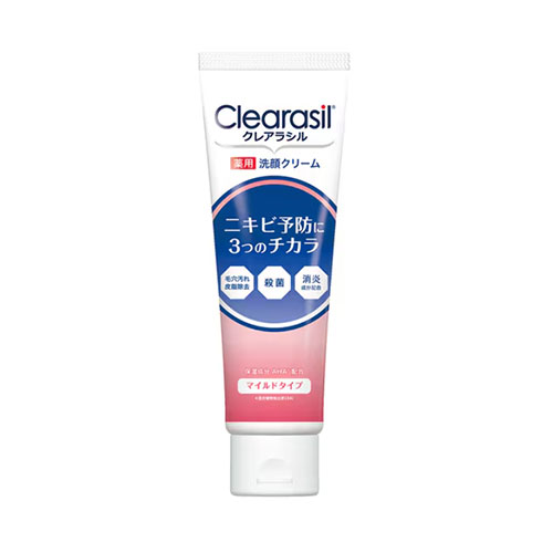 클레어라실 clearasil 약용 세안 크림 마일드 120g 【의약부외품】