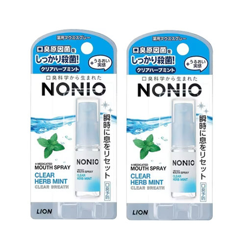 노니오 마우스 스프레이 (클리어 허브민트) 5mlx2개세트 NONIO 라이온