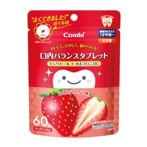 콤비 구강 태블릿 자일리톨×오블론DC (딸기 맛) 60정
