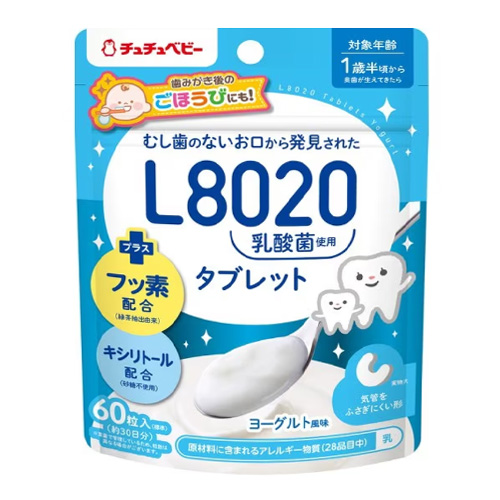 츄츄베이비 L8020 유산균 태블릿 (요구르트맛) 60정 1살반 부터
