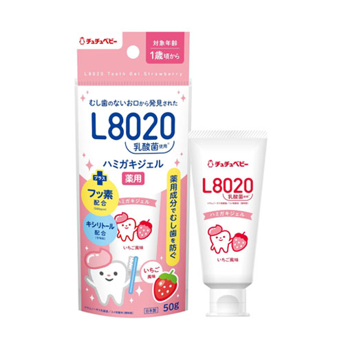츄츄베이비 L8020 유산균 약용 치약 젤 (딸기맛) 50g 1세부터