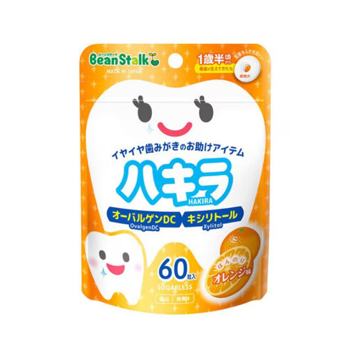 하키라(Hakira) 오렌지 60정 어린이 구강 케어 유키지루시 빈스타크