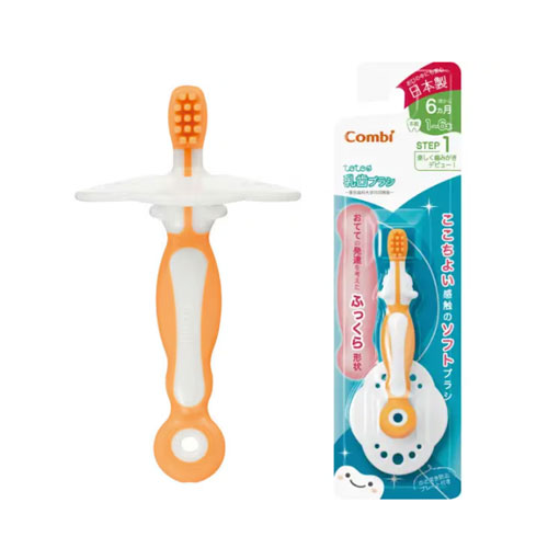 콤비 테테오 아기 전용 칫솔  STEP1 Combi 유치 브러시 6개월부터