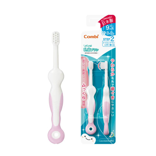 콤비 테테오 아기 전용 칫솔  STEP2 (2개입) Combi 유치 브러시 9개월부터