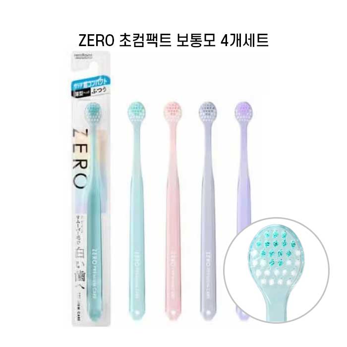에비스 제로 프리미엄케어 리치 초컴팩트 일반모 X4개세트  (칫솔)ZERO1