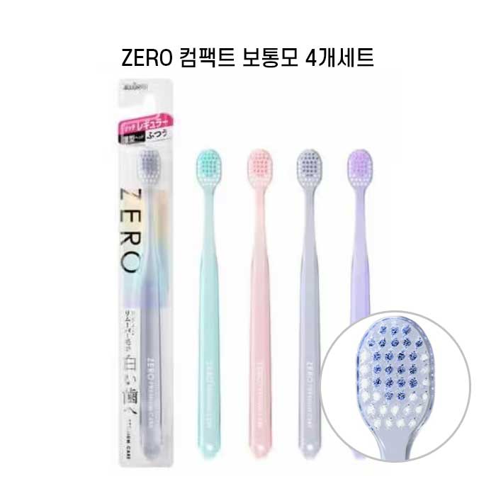 에비스 제로 프리미엄케어 리치 레귤러 일반모 X4개세트  (칫솔)ZERO3