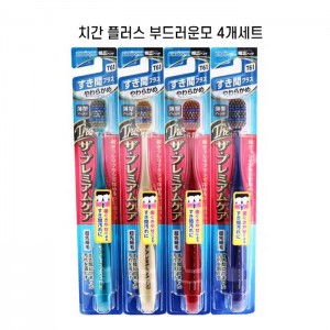 에비스 더 프리미엄케어 틈새 클리너 플러스 부드러운모 B-3624S X4개세트 T61