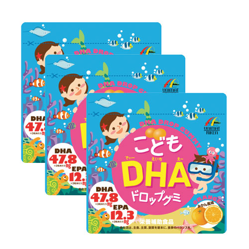 어린이 DHA 드롭구미약 90정x3개세트