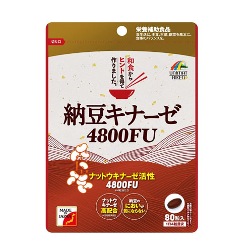 유니마트리켄 낫토키나아제 4800FU 80정 (약 20일분) UNIMAT RIKEN