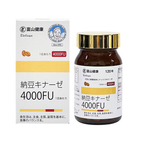 낫토키나제 4000FU 효소 낫토 보충제 120정 (30일분) 토야마약품