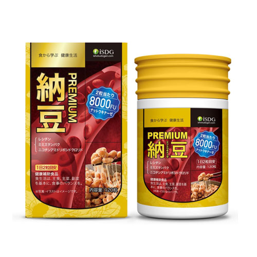 ISDG 낫토키나아제 8000FU (PREMIUM 고활성 타입) 120정 (60일)