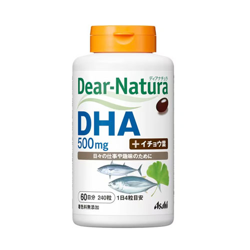디어내츄라 DHA 500mg 은행잎 240정 (60일분) Dear-Natura 아사히