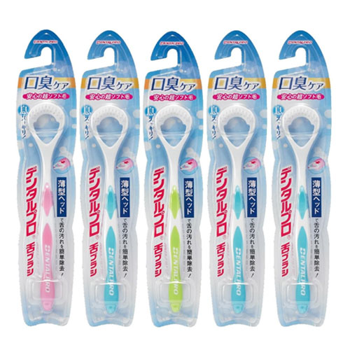 덴탈프로 혀클리너 5개 (색깔랜덤)  초소프트모 혀전용 브러시  DentalPro 