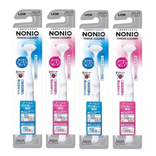 노니오 혀 클리너 백태제거 4개 (색깔랜덤) 라이온 NONIO