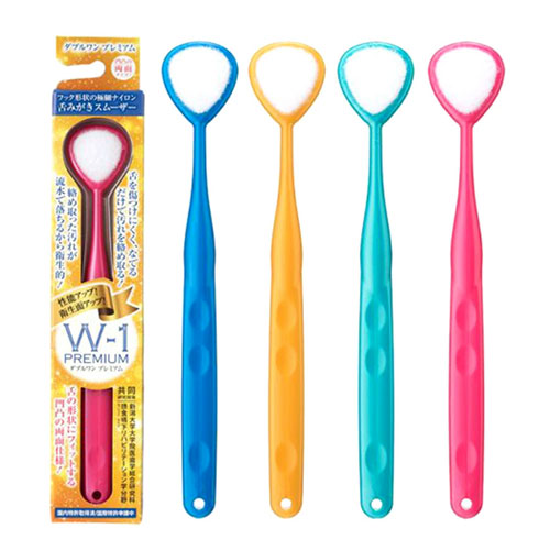 SHIKIEN W-1 프리미엄 혀클리너 4개 세트 일본제 백태제거 구취예방