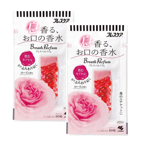  브레스케어 브레스 퍼퓸 (파르팡 로즈) 50정x2개 고바야시제약
