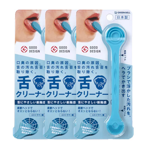 그린벨 혀클리너 민트 3개  G-2184 혀백태제거 구취예방 일본