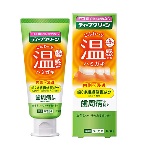 딥클린 온감 치약 85g 유자 허브향 카오