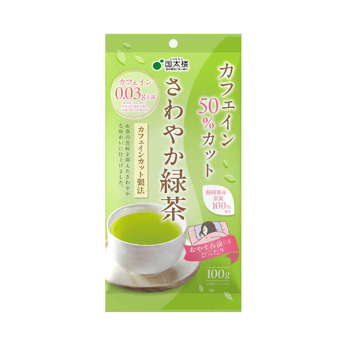 국타로 카페인 50% 컷 상쾌한 녹차 100g 시즈오카산 찻잎 100% 사용