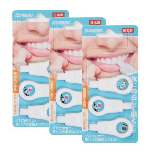 클리어덴트 치아 필링 스펀지 착색 오염 제거 얼룩제거 3개입x3개세트(총9개)