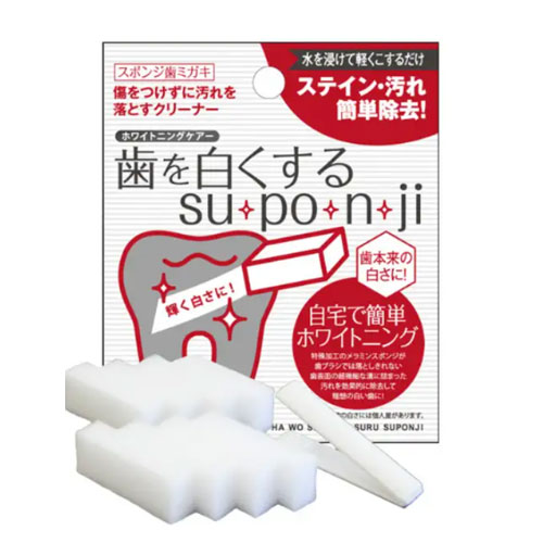 치아 화이트닝 su・po・n・ji (스펀지) 필링 스펀지 착색 오염 제거 
