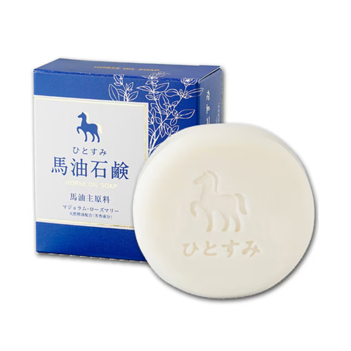 이치구 히토스미 말유 비누 천연 허브 80g