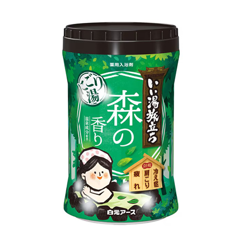 하쿠겐어스 좋은 목욕여행 보틀 니고리유 숲의 향 600g 