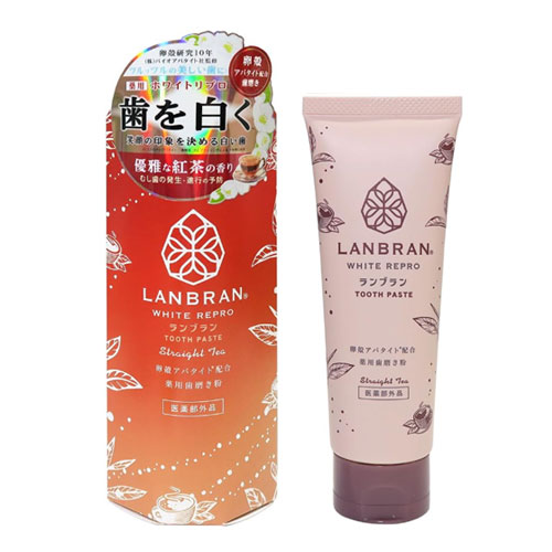 약용 란브란(LANBRAN) 화이트 리프로 100g 스트레이트티 화이트닝 치약  