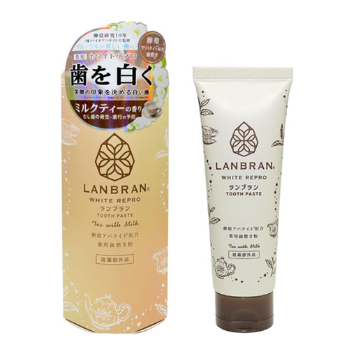 약용 란브란(LANBRAN) 화이트 리프로 100g 밀크티 화이트닝 치약  