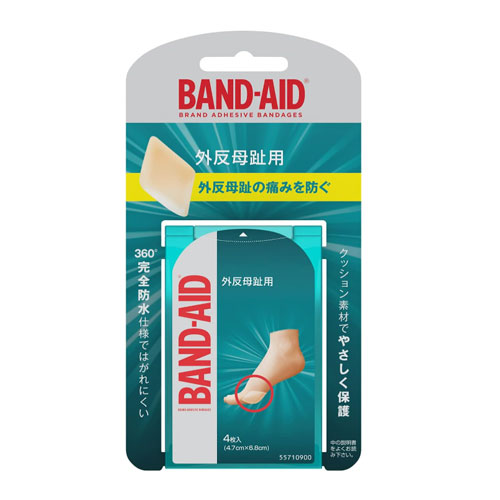 존슨앤존슨 밴드에이드 상처파워패드 외반무지(무지외반증) 패드 4매