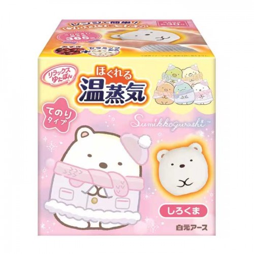 유탄포 유타폰 릴랙스 유타폰 손바닥용 스밋코구라시 시로쿠마 1개 핫팩 핸드워머 핫팩 따뜻함 30분 지속 365회 사용 가능