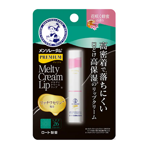 로토제약 멘소레담 프리미엄 멜티 크림 립 플라워 허니 2.4g SPF26/PA+++ 자외선 차단 기능