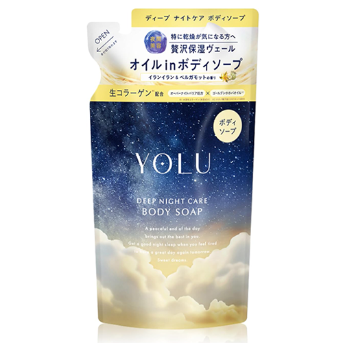 YOLU 요루 딥 나이트 케어 바디소프 400ml 리필