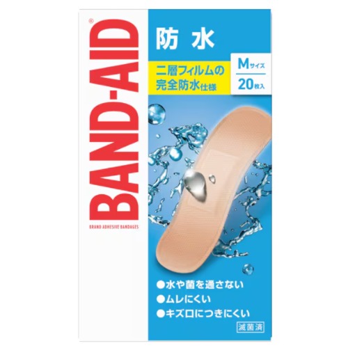 밴드에이드 BAND-AID구급용 반창고 방수 타입 M사이즈 20매