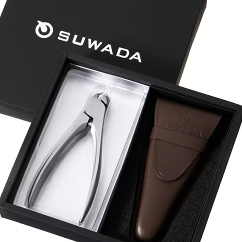 SUWADA 스와다 CLASSIC (클래식) L 사이즈 브라운 59164 손톱깎이 가죽 케이스 L