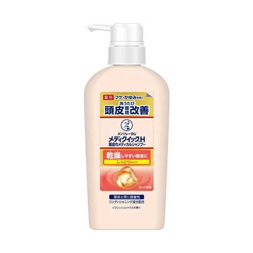 멘소래담 메디퀵H 두피 메디컬 샴푸 촉촉 타입 펌프 320mL 비듬·가려움·지성 두피 케어  논실리콘