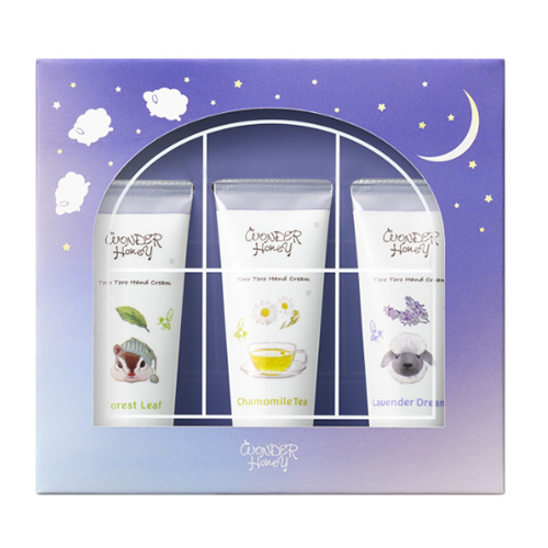 베큐아 허니 VECUA Honey 원더 허니 꿀의 숲 핸드크림 기프트 리락시 나이트 트리오 20g × 3개입