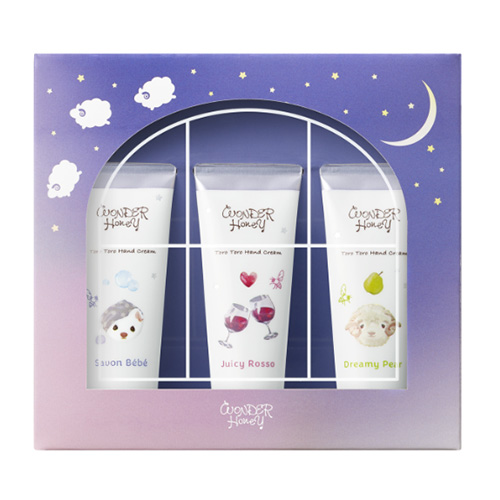 베큐아 허니 VECUA Honey 원더 허니 꿀의 숲 핸드크림 기프트 스위트 나이트 트리오 20g × 3개입