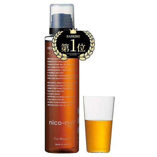 니코닌 nico-nin 약용 마우스워시 200mL (약 1개월 분)레몬민트 저자극 약용 마우스워시