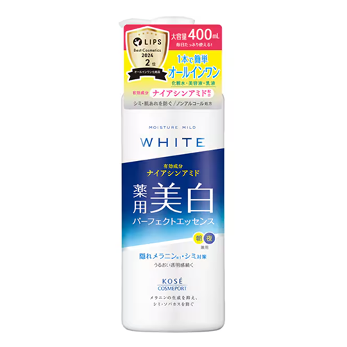 코세 KOSE 모이스처 마일드 화이트 퍼펙트 에센스 400mL TW