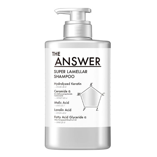 카오 디앤서  THE ANSWER 슈퍼 라멜라 샴푸 펌프 400mL 논실리콘 샴푸