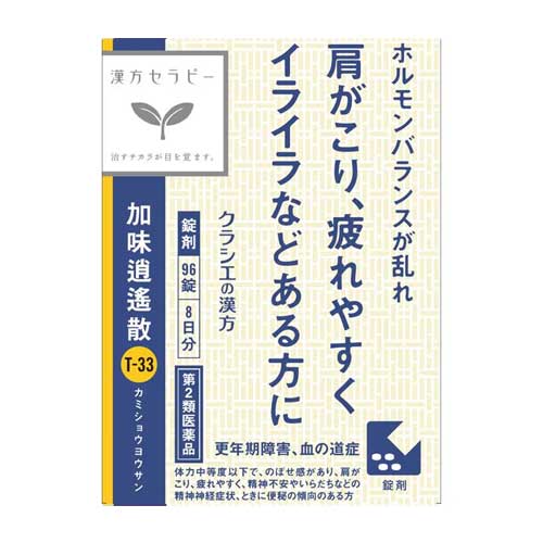 크라시에 한방세라피 가미소요산 갱년기장애 혈도증 96정 8일분 과립 T-33