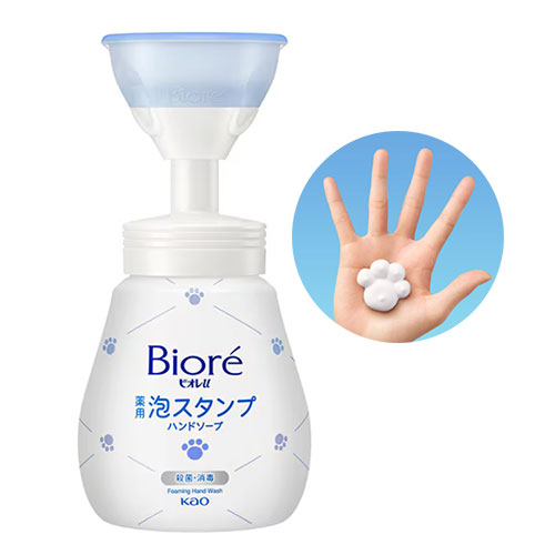 비오레u 거품 스탬프 핸드솝 젤리(발바닥) 모양 240ml 마일드 시트러스 향