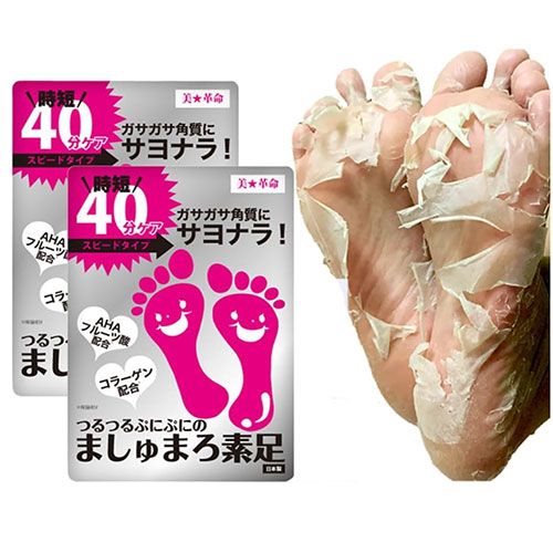 마시멜로 맨발 풋 필링 팩 신기만 하면 끝! 40분 각질 제거 풋케어 (양발 2회분)