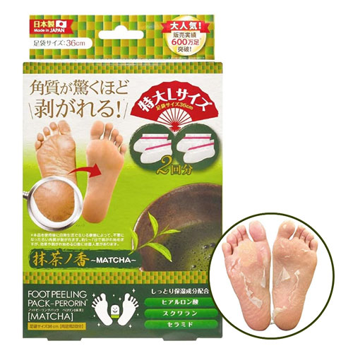 페로린(Perorin) 풋 필링 팩 말차 향 L사이즈 36cm / 2회분(2페어)