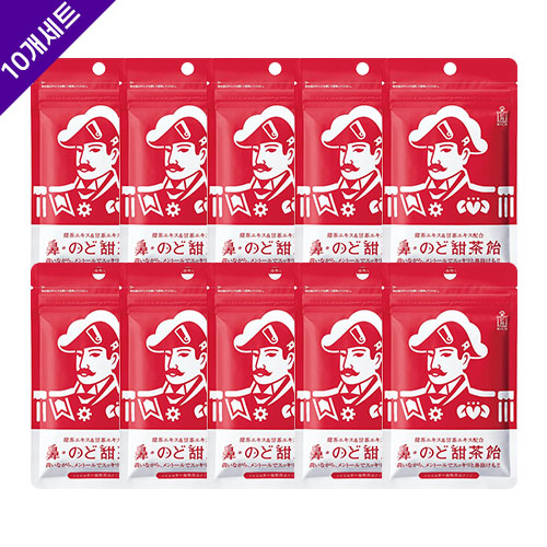 모리시타 진탄 코·목 텐차 캔디 38gx10개세트 (무설탕)