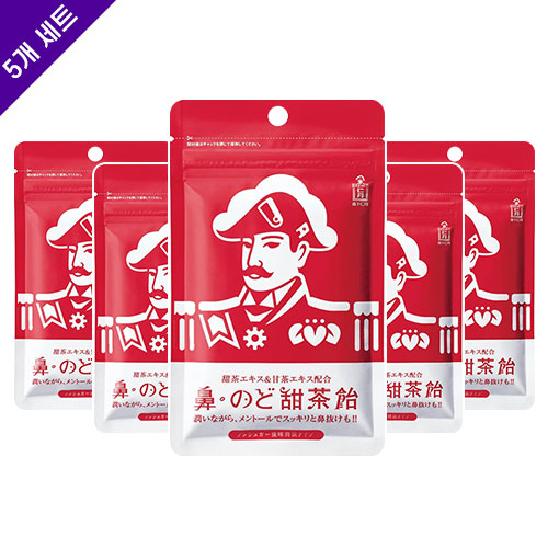 모리시타 진탄 코·목 텐차 캔디 38gx5개세트 (무설탕)