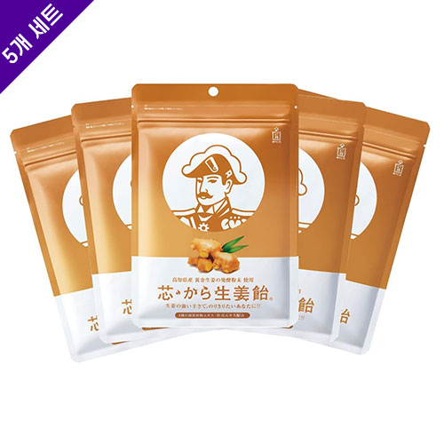 모리시타 진탄 심(芯)부터 매운 생강 캔디 48g X 5