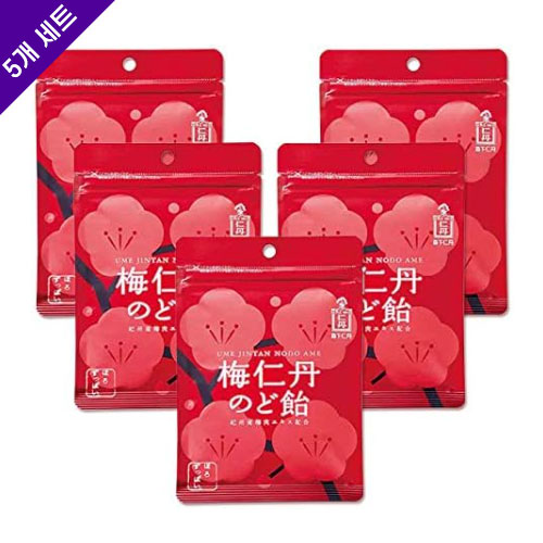 모리시타 진탄 우메진탄 목캔디 60g×5 매실  목캔디
